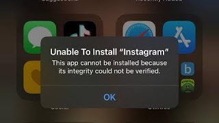 How to Fix This App cannot be installed because its integrity could not be verified on iOS 16 [upl. by Dirrej845]