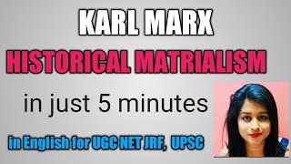 Historical Materialism by Karl Marx in english in 5 minutes [upl. by Horodko]