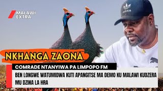 NKHANGA ZAONA COMRADE NTANYIWA WATI BEN LONGWE AKUFUNA KUPANGITSA MA DEMO KUNAMIZIRA DZINA LA HRA [upl. by Crompton310]