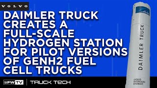 Daimler Truck creates a fullscale hydrogen station for pilot versions of GenH2 fuel cell trucks [upl. by Candida]