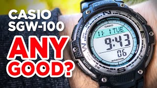 CASIO SGW100 OUTGEAR WATCH  Is this DIGITAL COMPASS and THERMOMETER equipped WATCH any good [upl. by London704]