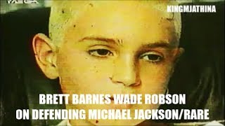 Wade Robson Brett Barnes Defending Michael Jackson Rare old footage [upl. by Asoramla]