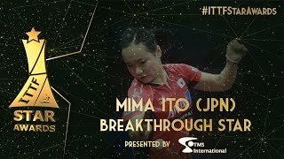 2015 Breakthrough Star  Mima Ito [upl. by Summons]