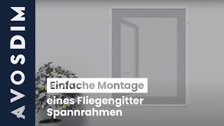 Einfache Montage eines FliegengitterSpannrahmen [upl. by Thurman]