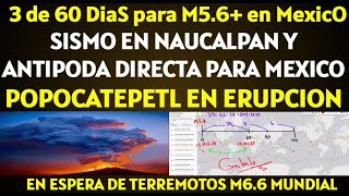 🔴SEGUIMIENTO A ERUPCIÓN VOLCÁN POPOCATEPETL Y ANTÍPODA DIRECTA MÉXICO🔴EN ESPERA DE TERREMOTO M7 🔴 [upl. by Reider220]