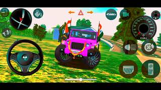 Dollar song New Car Simulator 3d Mahindra pink Thar😈 Mobile game [upl. by Nelrah]