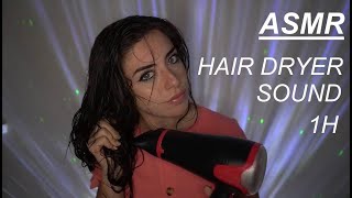 ASMR✨HAIR DRYER SOUND✨1 Hour Visual ASMR with Hand Movement [upl. by Leiad77]