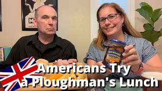 Americans Try a Ploughmans Lunch and Pickled Onions for the First Time [upl. by Ellinnet]