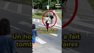 Ces motards s’arrêtent en pleine route pour aider un homme âgé en difficulté [upl. by Aibar]