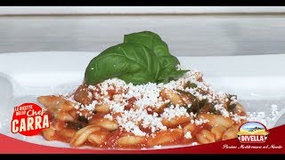 Ricetta Cavatelli con rucola alla pugliese dello Chef Carra  Divella [upl. by Ayoj]