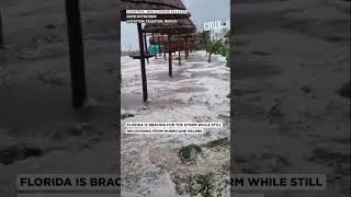 Hurricane Milton Batters Mexico’s East Coast with Powerful Waves Strong Winds [upl. by Jeggar]