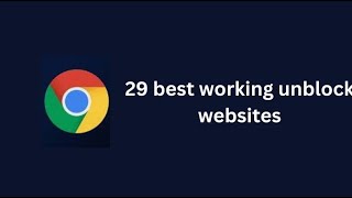 29 best working unblock websites [upl. by Ramah]