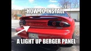 How To Insall A Light Up Berger Panel [upl. by Eyks]