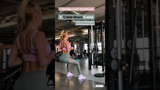 Pamela reif Back amp biceps training [upl. by Htebzil]