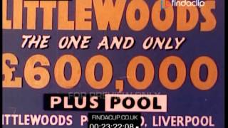 GH001 Littlewoods Pools Arthur Askey The One And Only £600000 Plus Pools 60s Advert [upl. by Elliott]