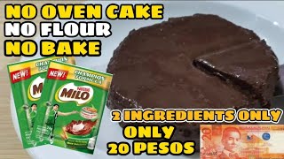 20 PESOS NO OVEN CAKE l NO BAKE l 2 INGREDIENTS ONLY [upl. by Kulseth898]