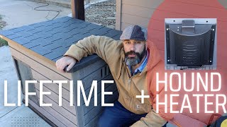 Lifetime Doghouse  Hound Heater Review And Unboxing Winter Prep Warm Pets 300w [upl. by Heilner]