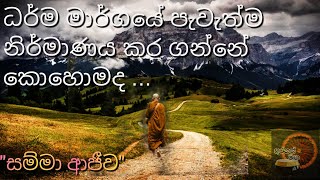 පරමාර්ථ සම්මා ආජීවArahath maga [upl. by Aeriel]