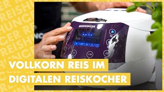 Vollkornreis im Digitalen Reiskocher kochen  wie geht das  Reishunger erklärt [upl. by Baggott]