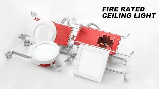 Fire Rated Ceiling Light combines stylish design with safety assurance [upl. by Annayd]