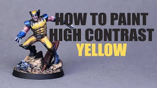 How To Paint High Contrast Yellow [upl. by Ahsircal]