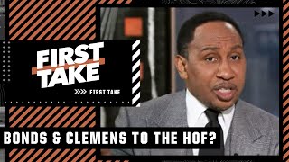 Stephen A Barry Bonds and Roger Clemens should be in the Hall of Fame  First Take [upl. by Gottwald]