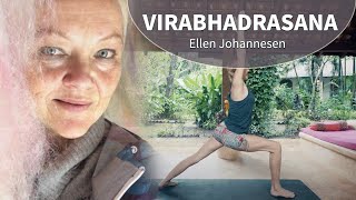 Virabhadrasana with Ellen Johannesen  Ashtanga Yoga [upl. by Enelyk734]