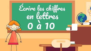 Lire et écrire les nombres de 0 à 99 en lettres et en chiffres CPCE1 [upl. by Nosral]