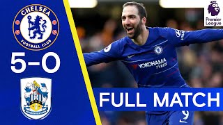 Chelsea 50 Huddersfield  Higuain amp Hazard Star In Thrashing  Full Match Replay [upl. by Sairahcaz]