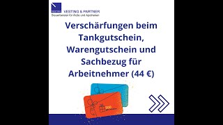 Verschärfungen beim Tankgutschein Warengutschein und Sachbezug für Arbeitnehmer 44 € [upl. by Dripps214]