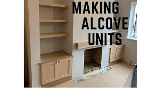 Alcove units and floatings shelves joinery carpentry woodworking [upl. by Gen507]