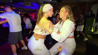 Bachata dance by Stephanie Lucero amp Julietta at Bachata Kiss💋 in London bachatadance socialdance [upl. by Zehe]