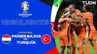 HIGHLIGHTS  Países Bajos vs Turquía  UEFA EURO 2024  4tos  TUDN [upl. by Giarg]