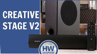 Creative Stage V2 piccola soundbar per migliorare il suono dei TV ma anche per i monitor da gaming [upl. by Imoyik967]