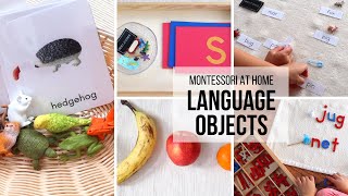 MONTESSORI AT HOME 5 Ways to Use Language Objects [upl. by Gokey114]