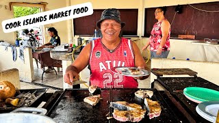 Local market food tour in RAROTONGA COOK ISLANDS [upl. by Eelik]