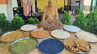 Healthy Dry Fruits Recipe  Veg Village Food [upl. by Calvinna]