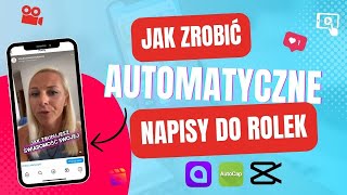 Jak zrobić napisy do rolek na IG TikTok i YT Shorts 3 aplikacje które musisz znać [upl. by Ahsinhoj828]