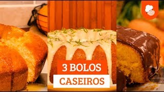 3 bolos caseiros — Receitas TudoGostoso [upl. by Razaile780]