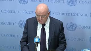 Press Encounter by Ambassador Vassily Nebenzia [upl. by Mcculloch]