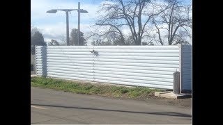 DIY affordable durable steel privacy fence [upl. by Supple]