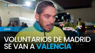 Voluntarios de servicios de limpieza madrileños se van a Valencia [upl. by Esra]