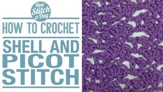 How to Crochet the Shell and Picot Stitch [upl. by Greenes]