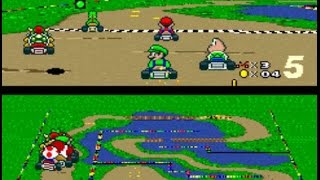 Super Mario Kart  Super Nintendo  Detonado nas 150cc com o Luigi [upl. by Ailed674]