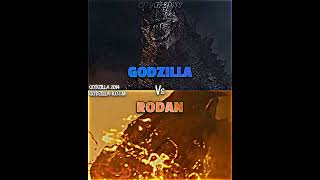 Godzilla vs Rodan godzillakingofthemonsters vsbattle vsedit wisedit wis rodan whoisstronger [upl. by Hguh]