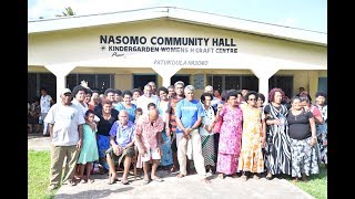 Fijian Minister for Lands and Mineral Resources hands out cheques for 100 landowners in Nasomo [upl. by Leveroni]