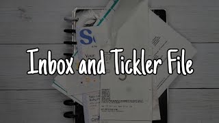 My INBOX and TICKLER FILE System  How I Keep Unsorted ShortTerm and LongTerm Papers [upl. by Annaigroeg]