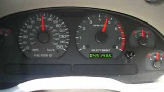 25mph105mph test  2003 Mustang GT with superchip373 gears and exhaust [upl. by Sale]