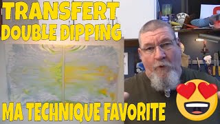 ACRYLIQUE DIPPING TRANSFERT SUR DEUX TOILES UN RENDU TOUJOURS SATISFAISANT [upl. by Arun]