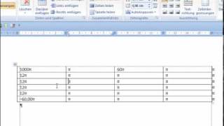 Rechnen mit der WordTabelle  Word 2007 Episode 83 [upl. by Hakilam441]